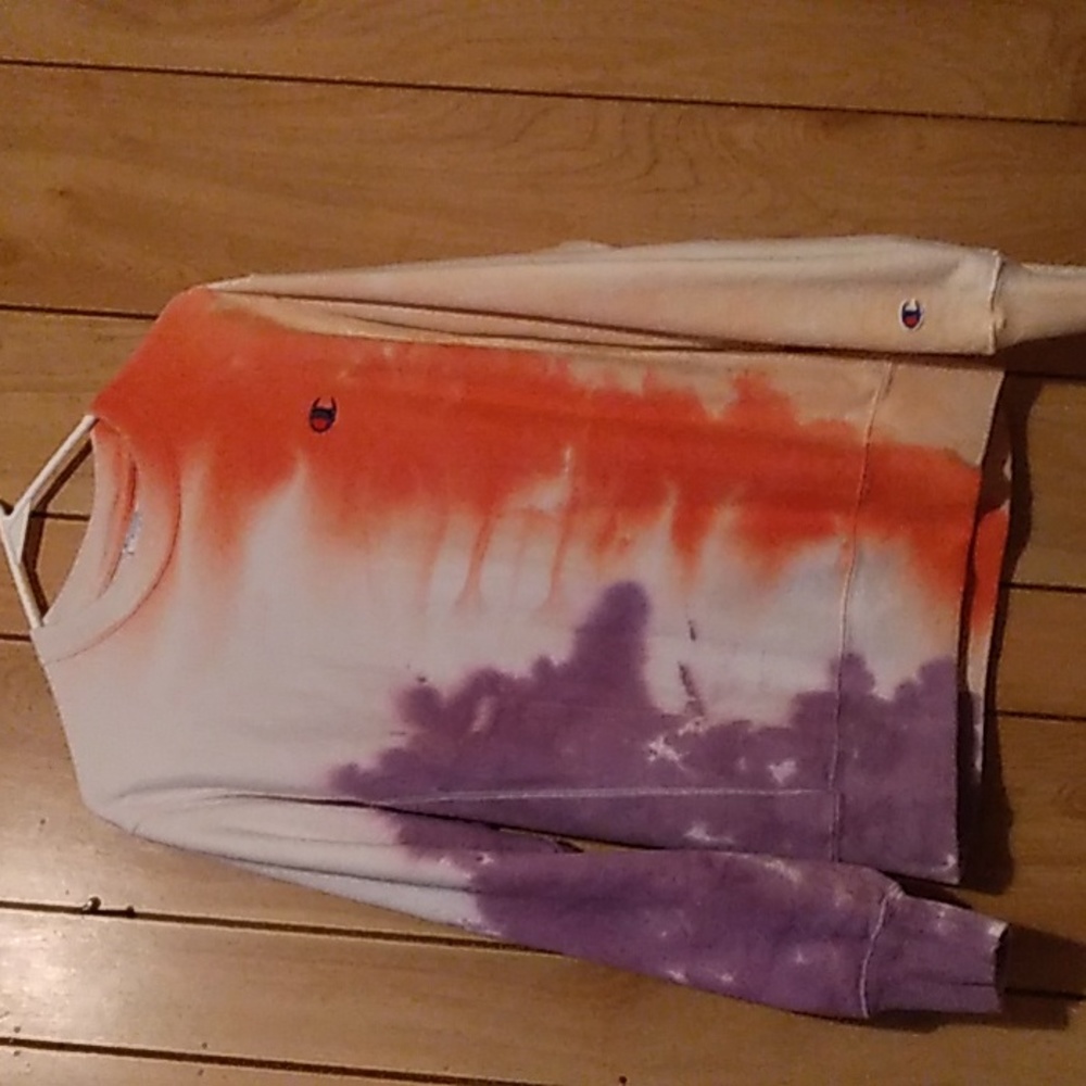 champion womens tie dye sweatshirt